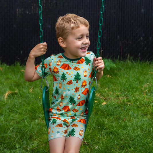 HAPPY CAMPER SHORTS SET