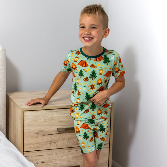 HAPPY CAMPER SHORTS SET